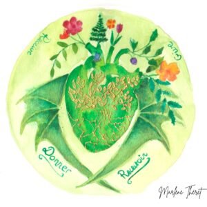 Illustration Chakra du Coeur