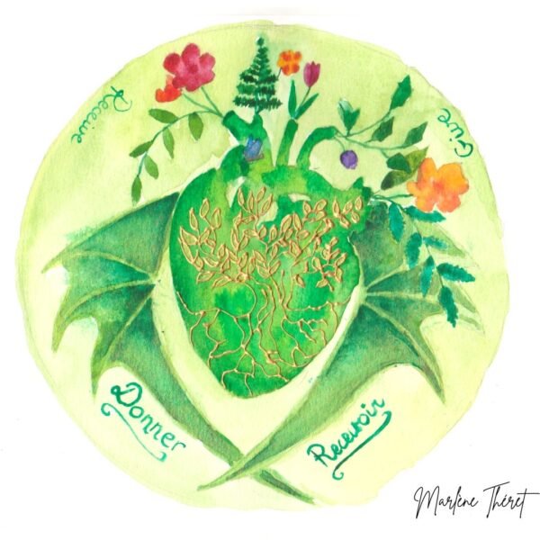 Illustration Chakra du Coeur