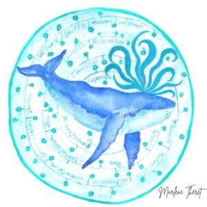 Illustration chakra de la gorge